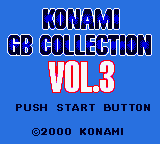 Konami GB Collection Vol.3 (Europe) Title Screen